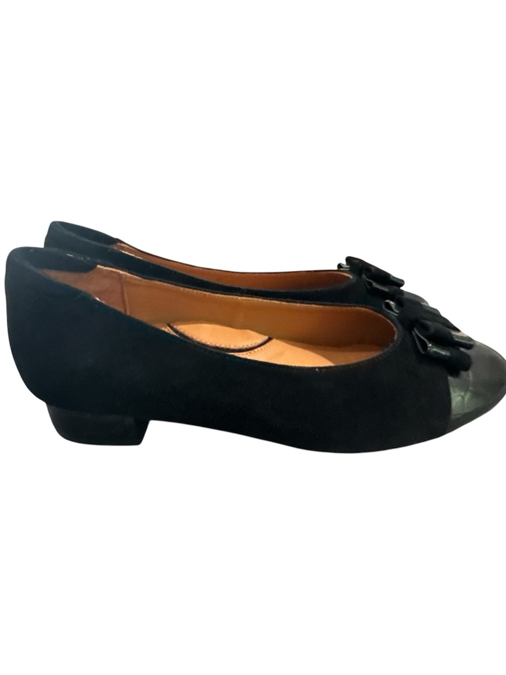 L'Amour Des Pieds Suede Slip-On Pump 1” Heel Black Farida Suede NWOB $239 8M